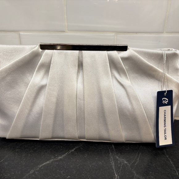 CHARMING TAILOR Clutch Evening Bag wedding/Bridal Prom - Picture 1 of 8